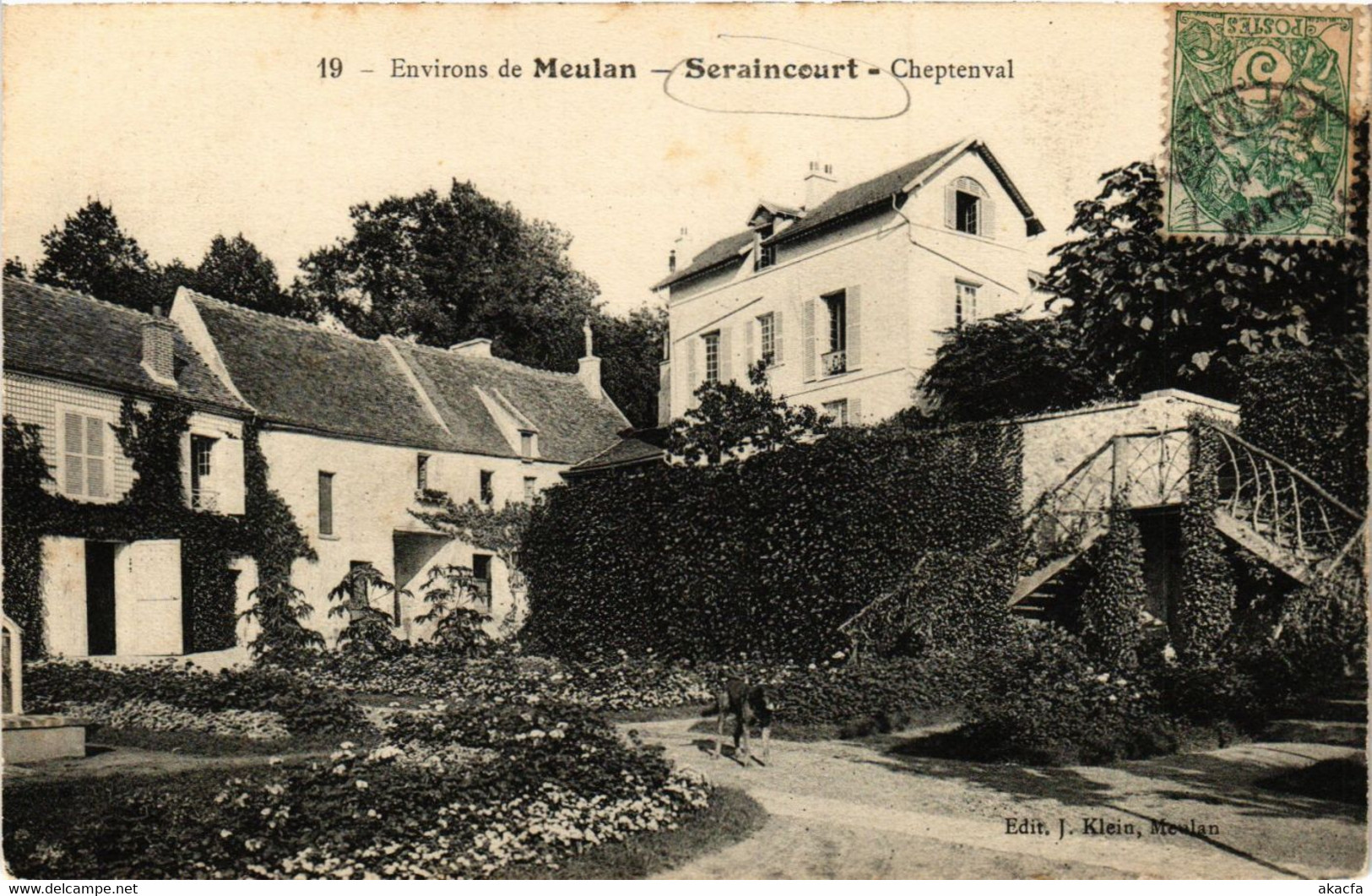 CPA Env. De MEULAN-SERAINCOURT - Cheptenval (350129) - Seraincourt