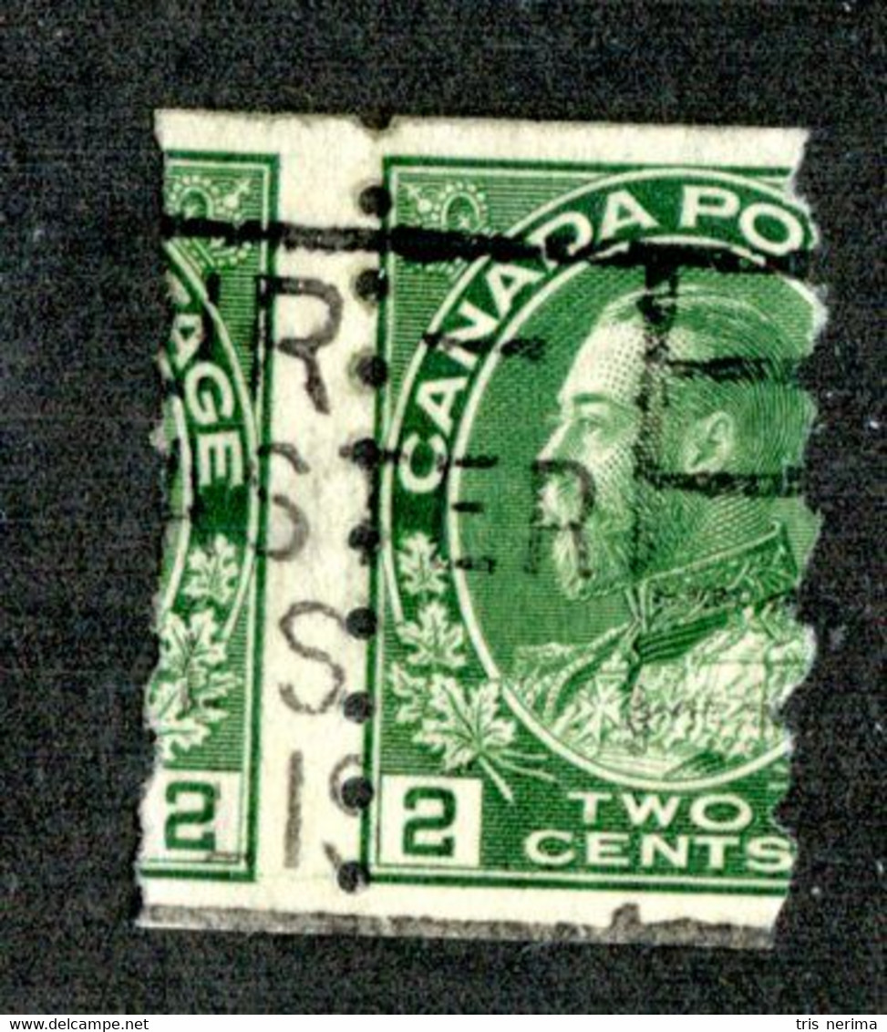 1606 Canada 1922 Scott 107 Misperfed ( Cat.$? Offers Welcome! ) - Variétés Et Curiosités