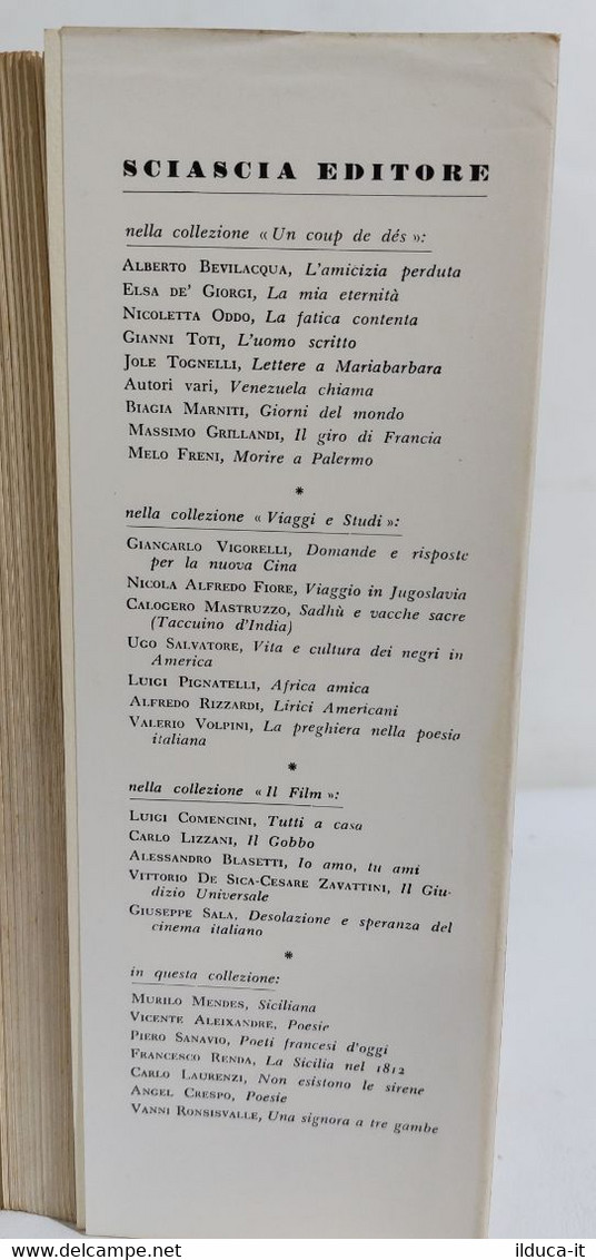 I109152 Paolo Giudici - Quadia Terra Di Mori - Ed. Sciascia 1968 - Nouvelles, Contes