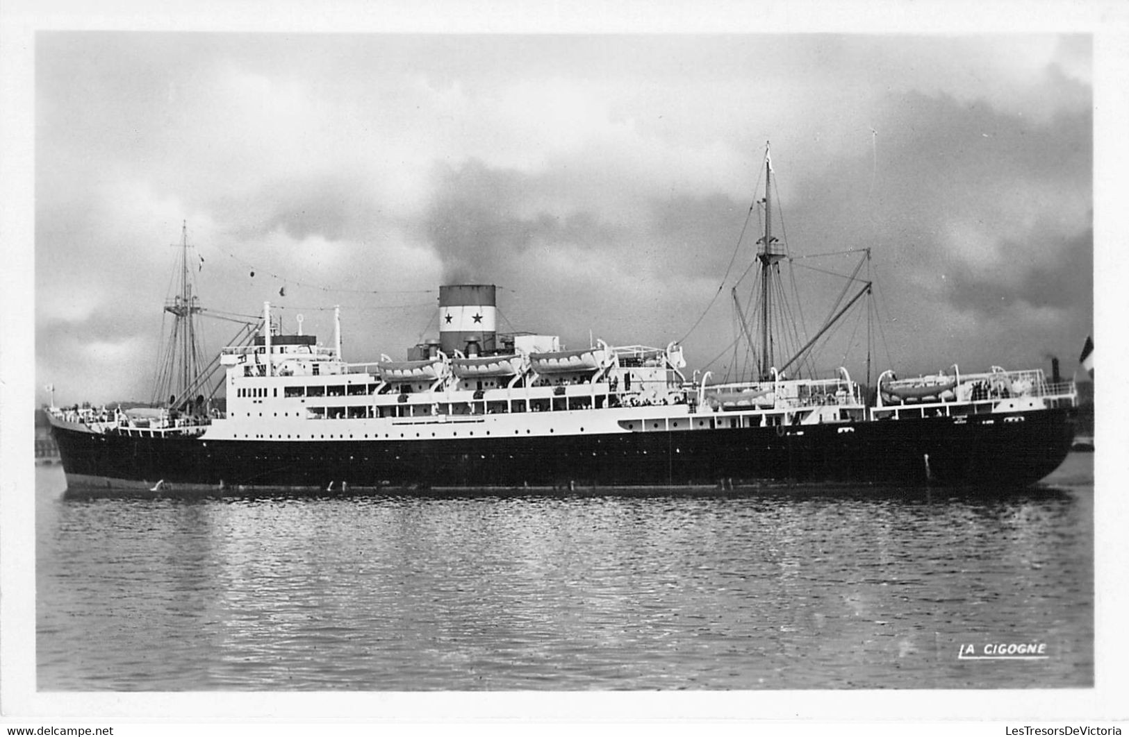 CPA Transport - Bateau - Foucauld - Compagnie Maritime Des Chargeurs Réunis - Coll. Bytchkovsky - Ed. La Cigogne - Dampfer