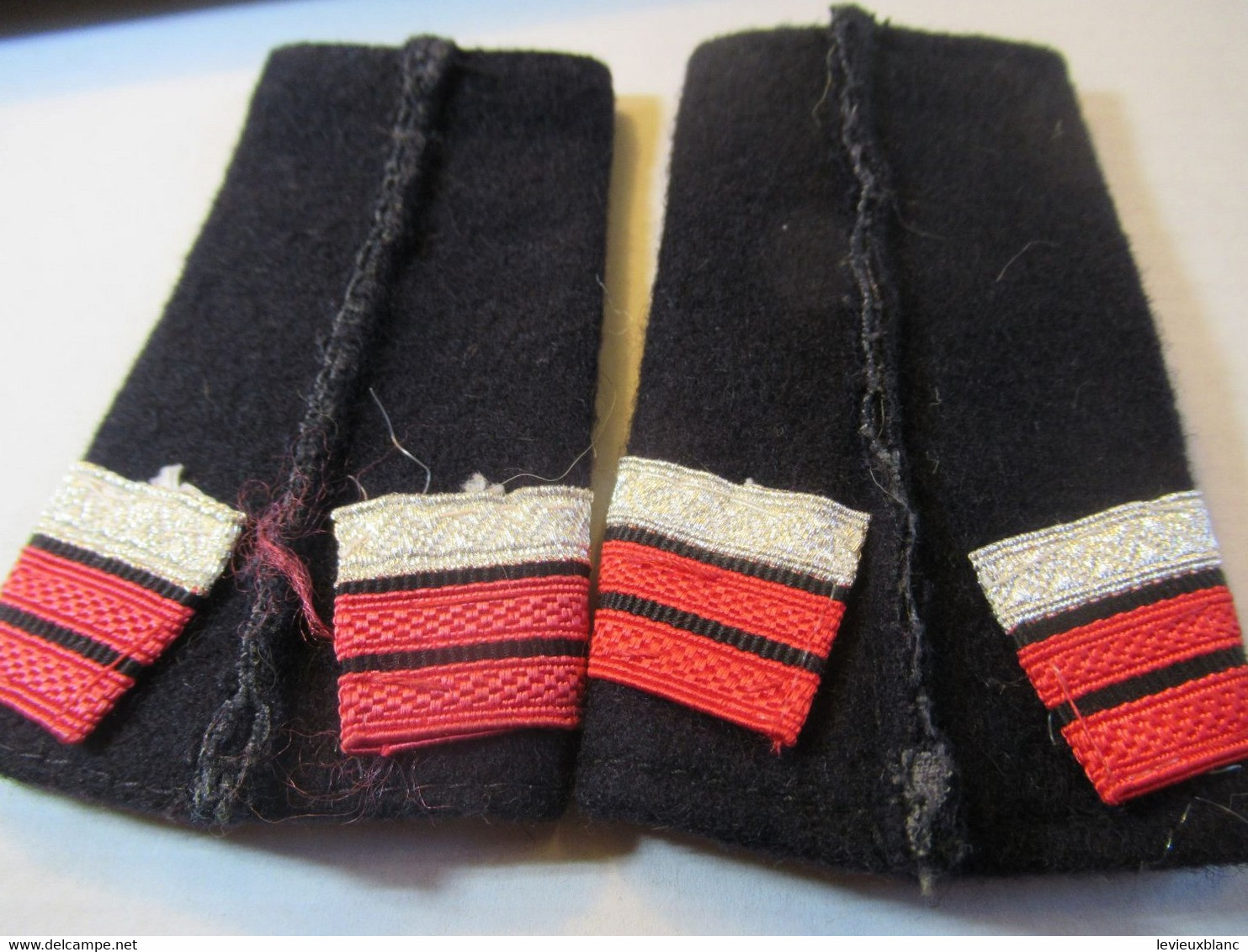 Fourreaux D'épaulettes D'uniforme/Grenade Explosant Encadrée De Rameaux/grade Et Arme à Déterminer/Vers 1960-1980  ET349 - Patches