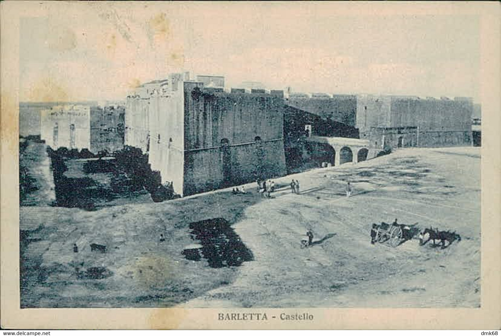 BARLETTA - CASTELLO - EDIZ. DI GAETANO - SPEDITA 1927 (12915) - Barletta