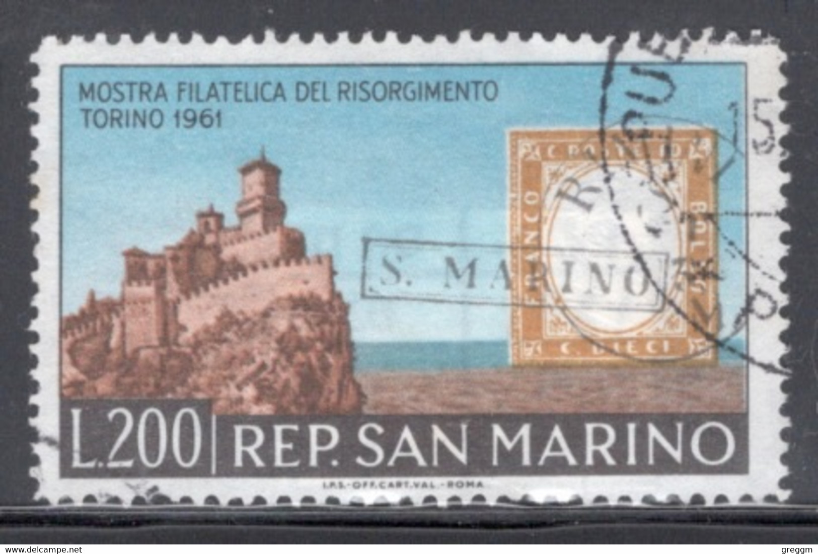 San Marino 1961 Single Stamp From The Italian Union Set In Fine Used - Oblitérés