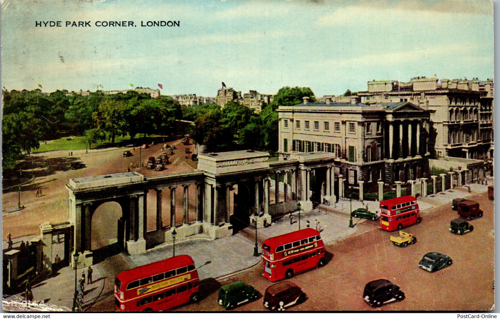 39510 - Großbritannien - London , Hyde Park Corner , Bus - Gelaufen 1955 - Hyde Park