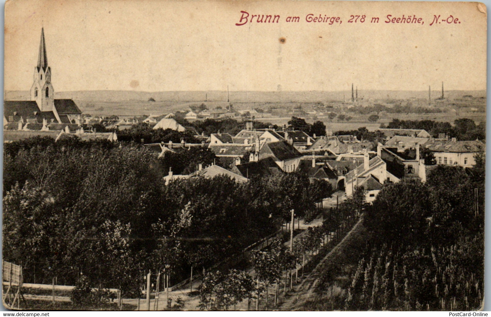 39699 - Niederösterreich - Brunn Am Gebirge , Panorama - Nicht Gelaufen 1918 - Mödling