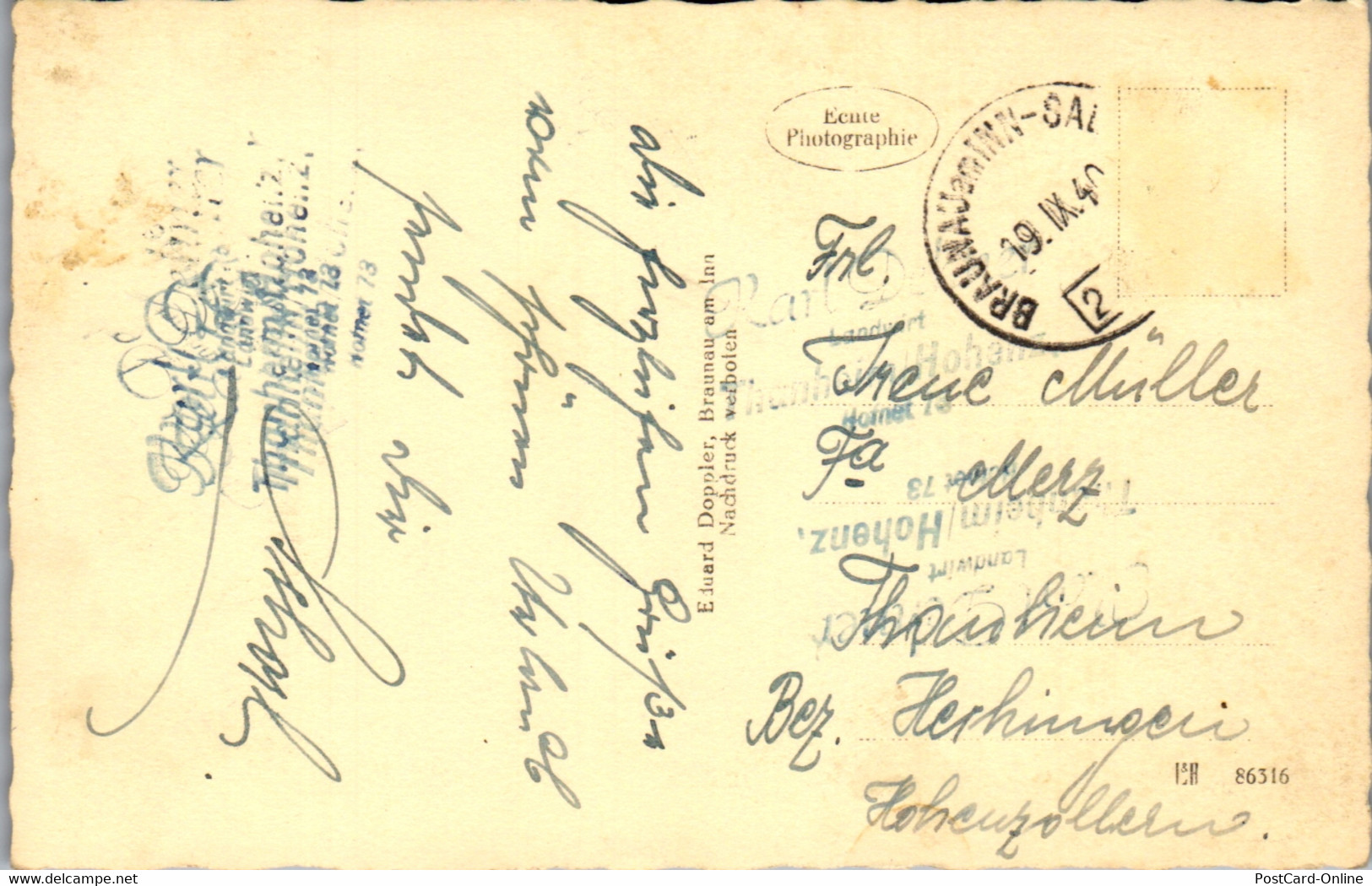 39718 - Oberösterreich - Braunau Am Inn - Gelaufen 1940 - Braunau