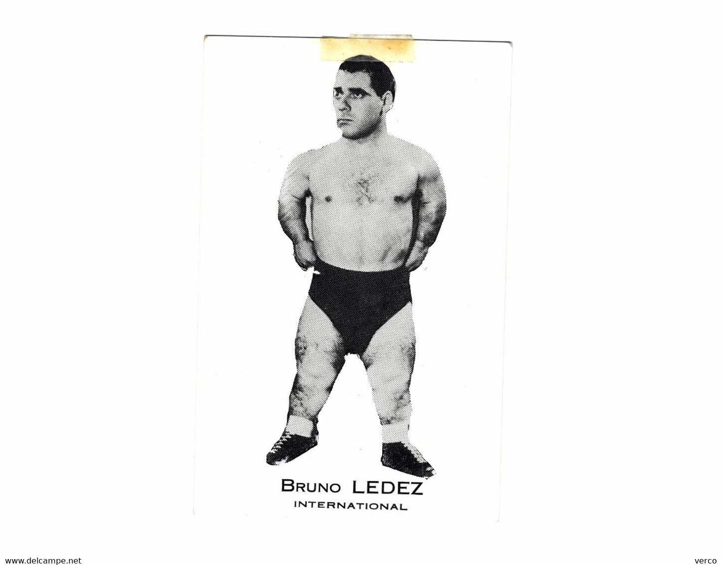 PHOTO  Ancienne De CATCHEUR  - Bruno LEDEZ (14x9) - Wrestling