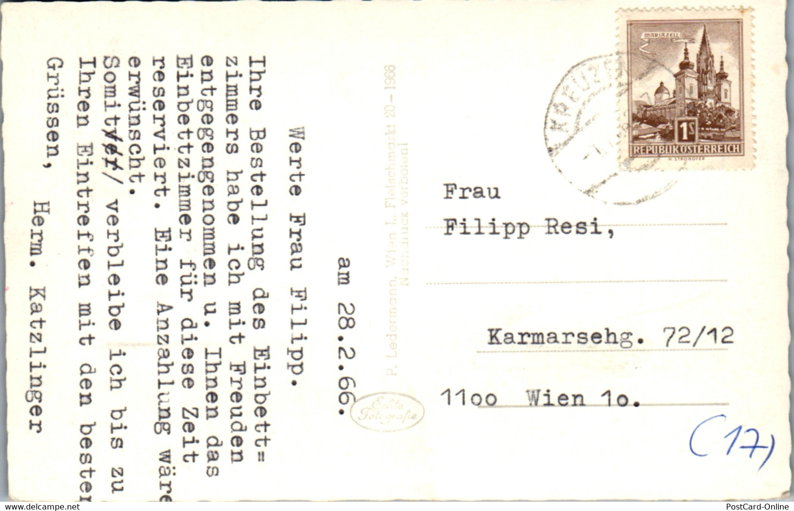 39828 - Oberösterreich - Kreuzen , Fleischanderlweg , Mehrbildkarte - Gelaufen 1966 - Perg