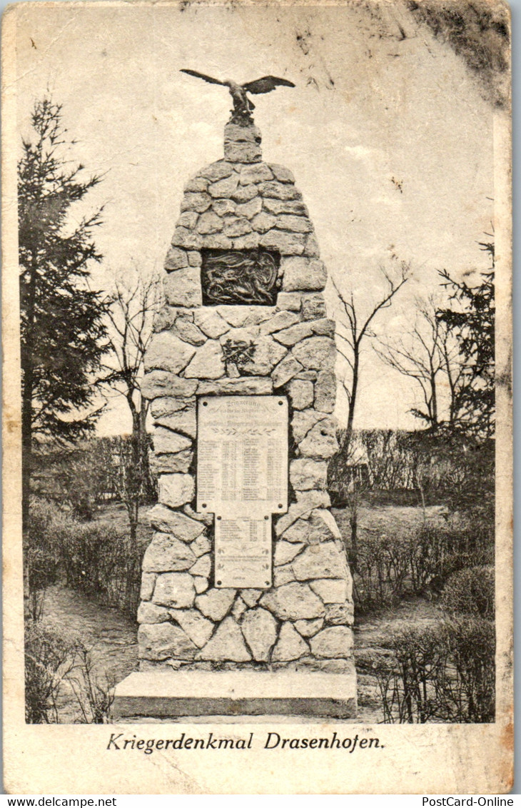 40007 - Niederösterreich - Drasenhofen , Kriegerdenkmal - Gelaufen - Mistelbach