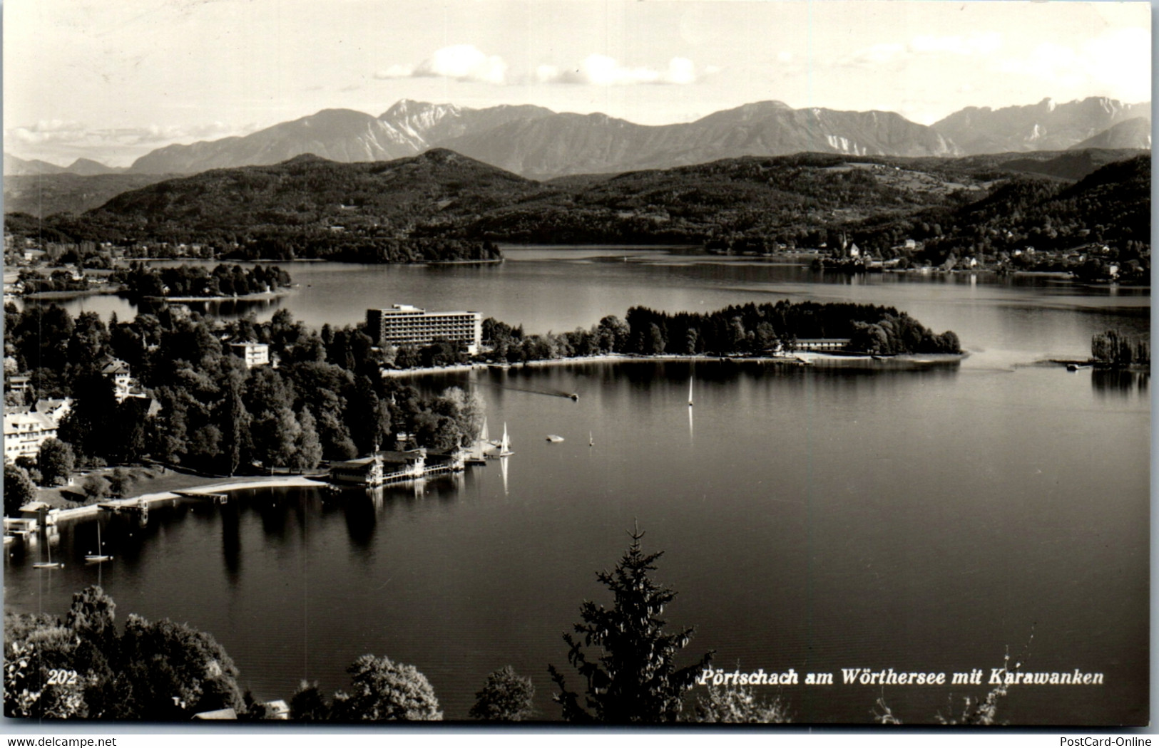 40046 - Kärnten - Pörtschach Am Wörthersee Mit Karawanken - Gelaufen 1967 - Pörtschach