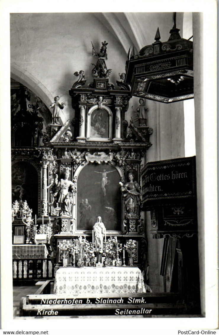 40068 - Steiermark - Niederhofen B. Stainach , Kirche , Seitenaltar - Nicht Gelaufen - Stainach