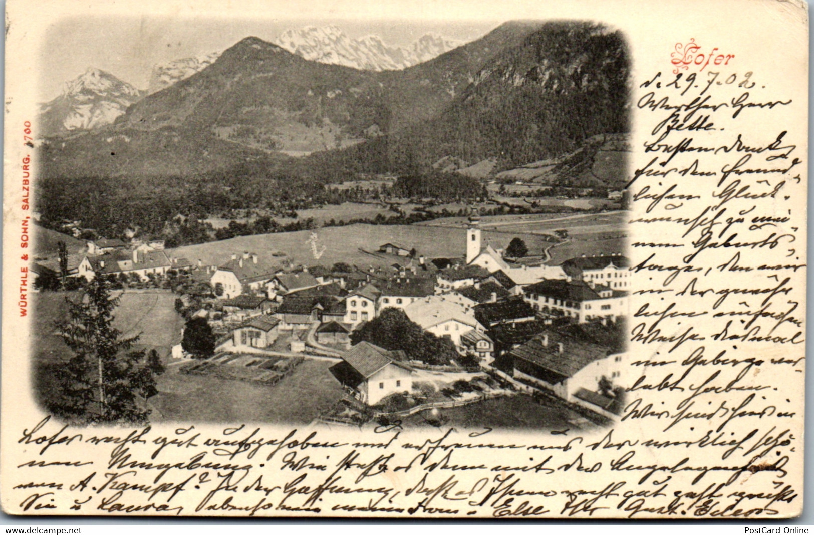 40135 - Salzburg - Lofer - Gelaufen 1902 - Lofer