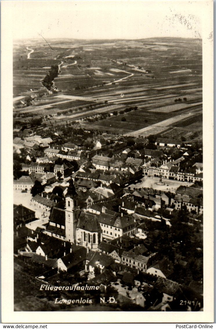 40153 - Niederösterreich - Langenlois , Fliegeraufnahme - Gelaufen 1942 - Langenlois