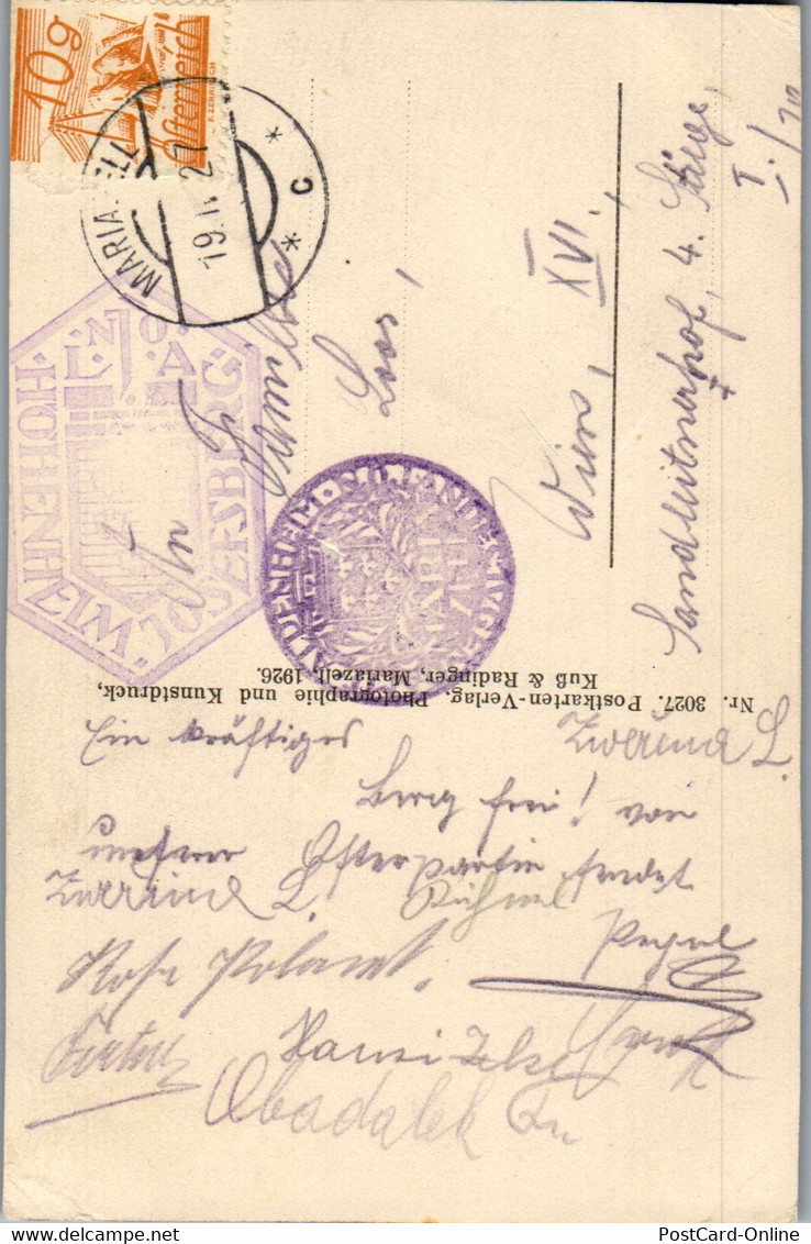 40190 - Niederösterreich - Wienerbruck , Lassingfall - Gelaufen 1927 - Lilienfeld