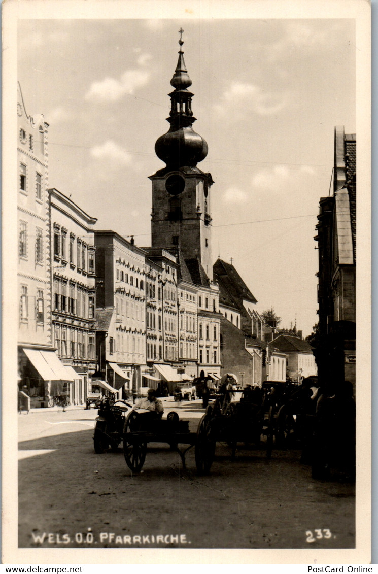 40199 - Oberösterreich - Wels , Pfarrkirche - Gelaufen 1942 - Wels