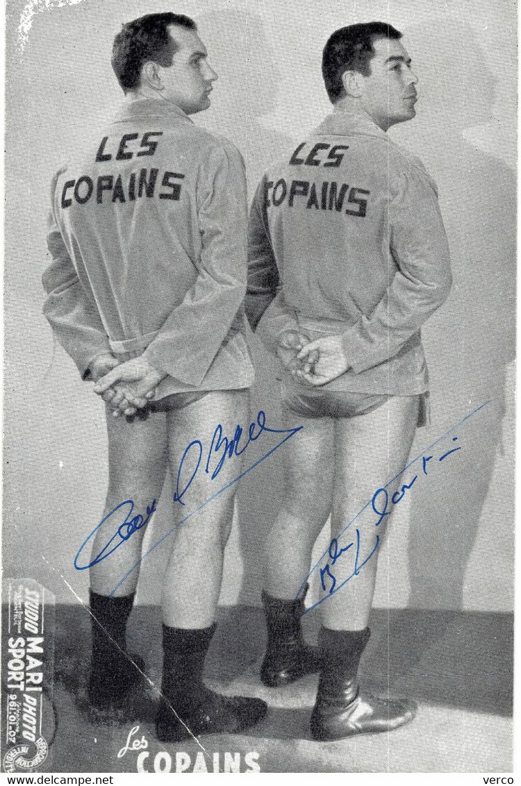 PHOTO  Ancienne De CATCHEUR  (DEDICACE) - Les COPAINS (14x9) - Wrestling