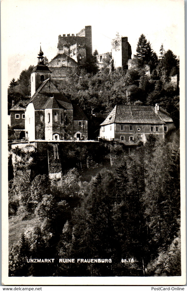 40222 - Steiermark - Unzmarkt , Ruine Frauenburg - Gelaufen - Judenburg