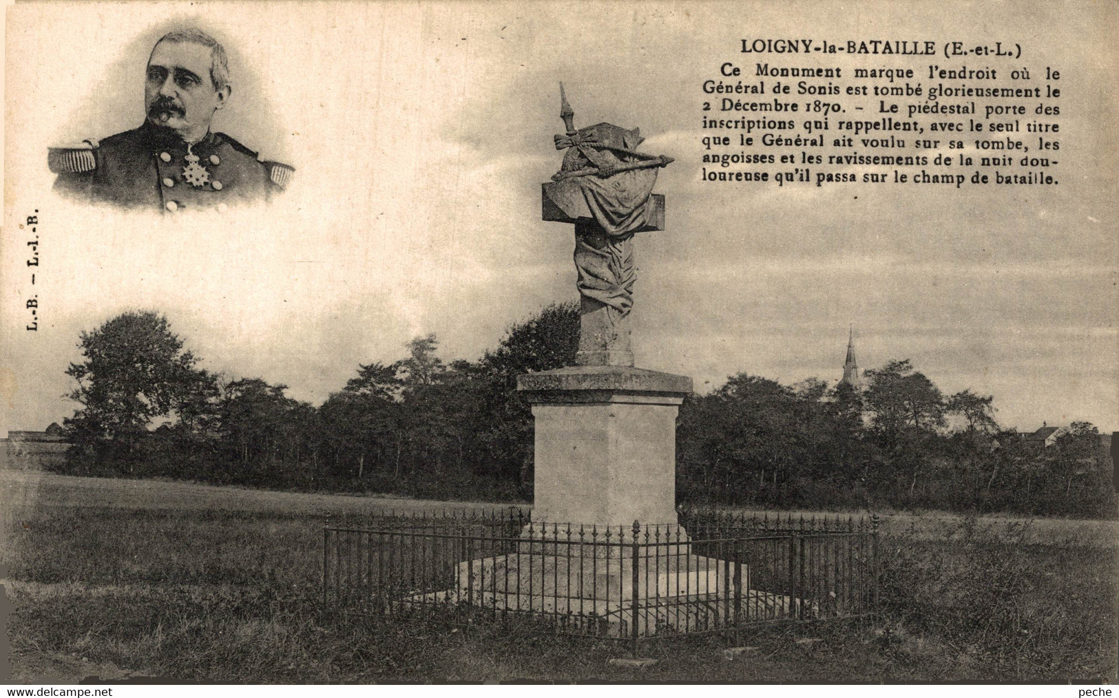 N°100301 -cpa Loigny La Bataille -monument - - Loigny