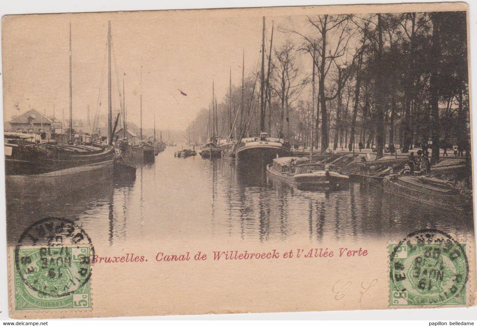 BRUXELLES  Canal De Willebroek Et L'Allée Verte - Maritime