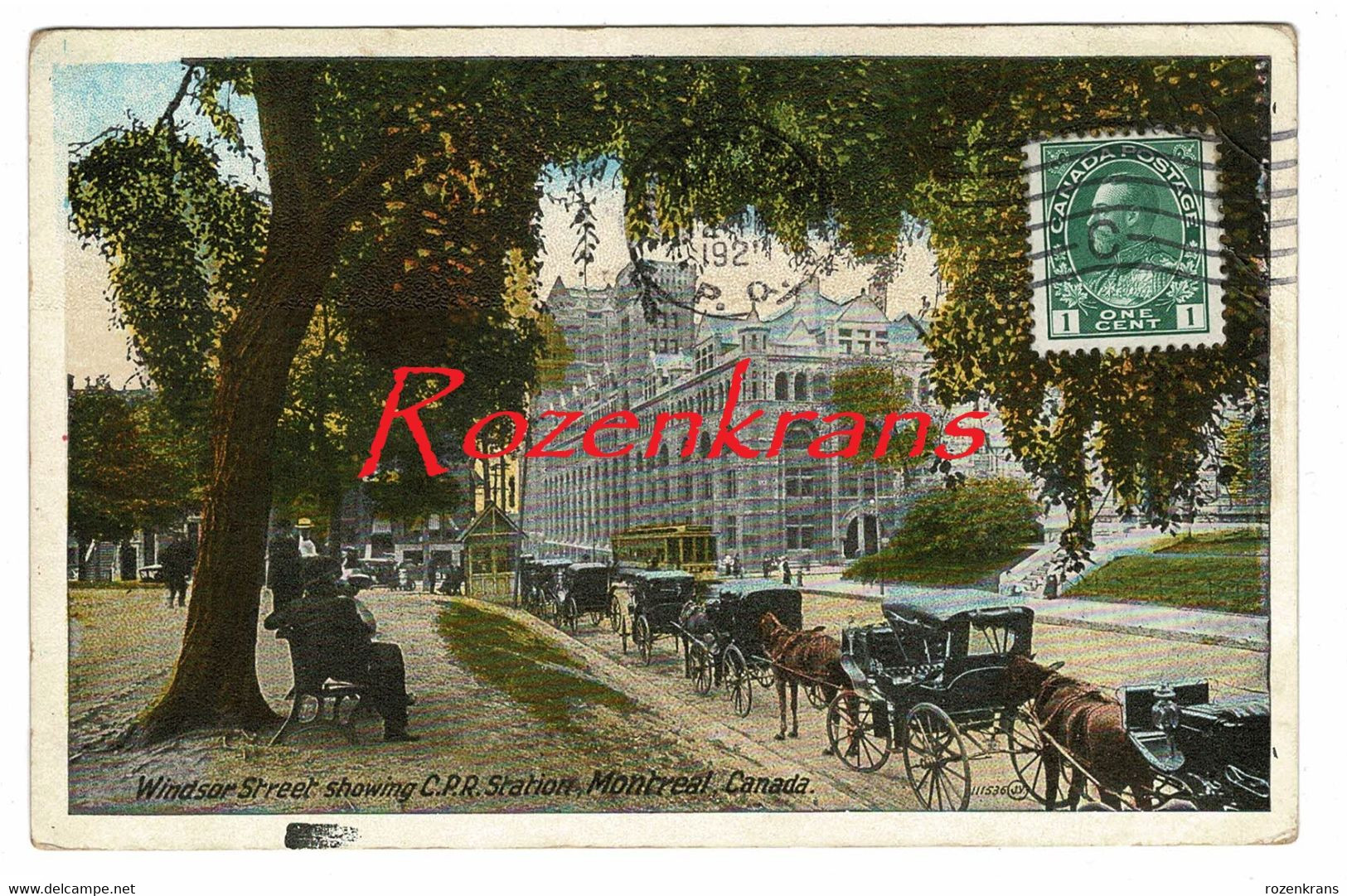 CANADA Windsor Street CPR Canadian Pacific Railway Station CPA MONTREAL Old POSTCARD - Montreal