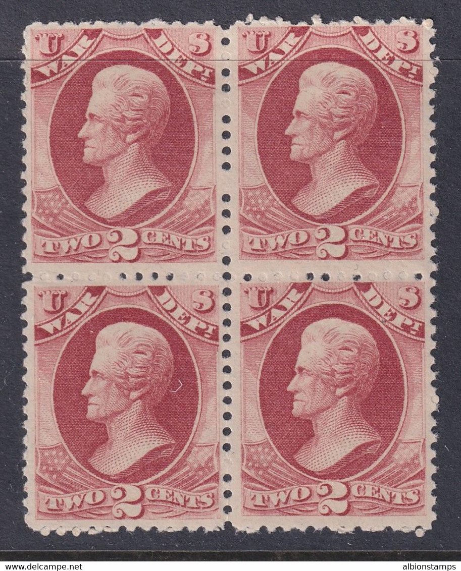 United States, Scott O115, MNH Block Of Four - Officials