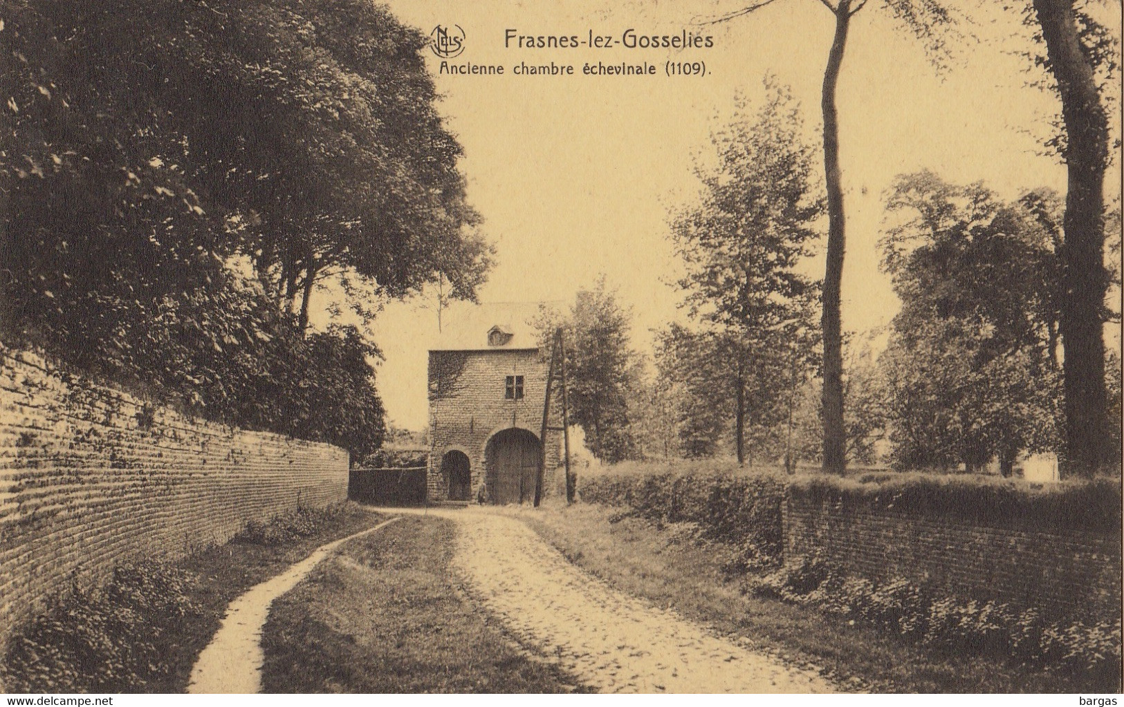 Carte Postale Frasnes Les Gosselies Ancienne Chambre échevinale - Les Bons Villers