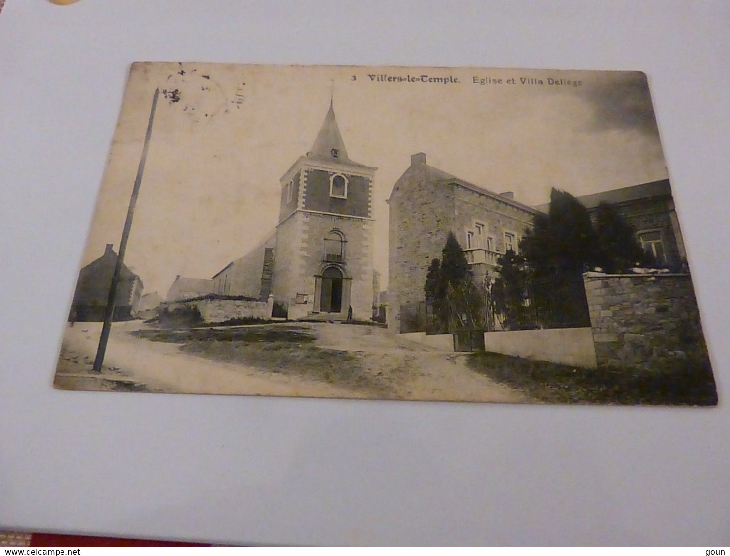 Cpa Villers Le Temple Eglise Et Villa Deliège - Nandrin