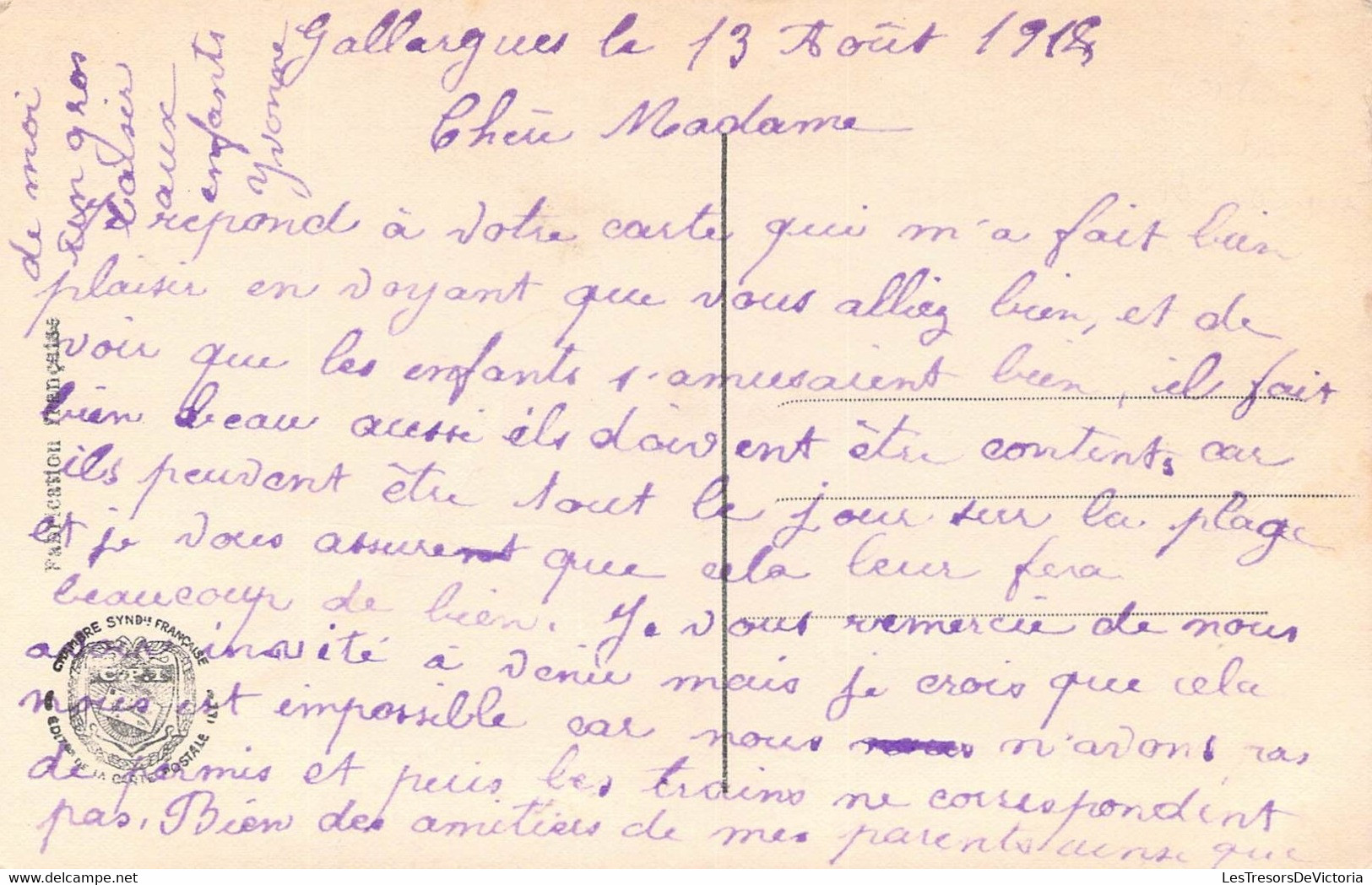 CPA Militaria - Patriotiques - Messager Du Foyer - Ed. De La Carte Postale Chambre Synd. Française - Dix194 - Colorisée - Patriotiques