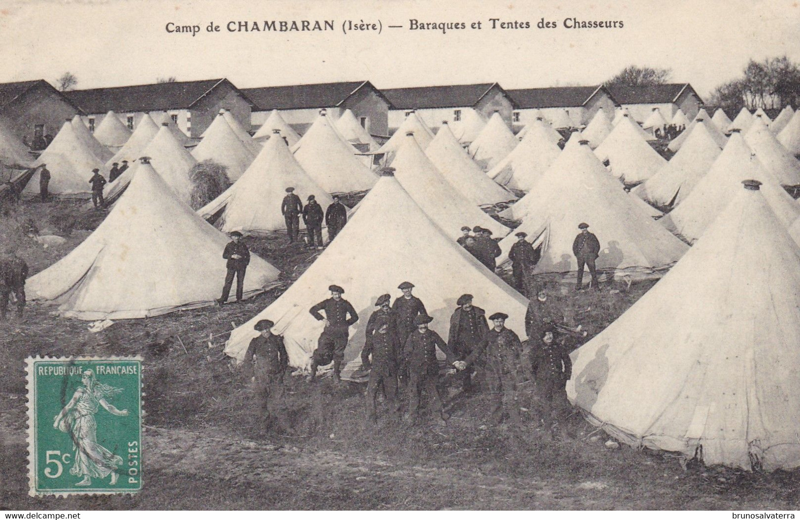 CAMP DE CHAMBARAND - Baraques Et Tentes Des Chasseurs - Très Bon état - Viriville