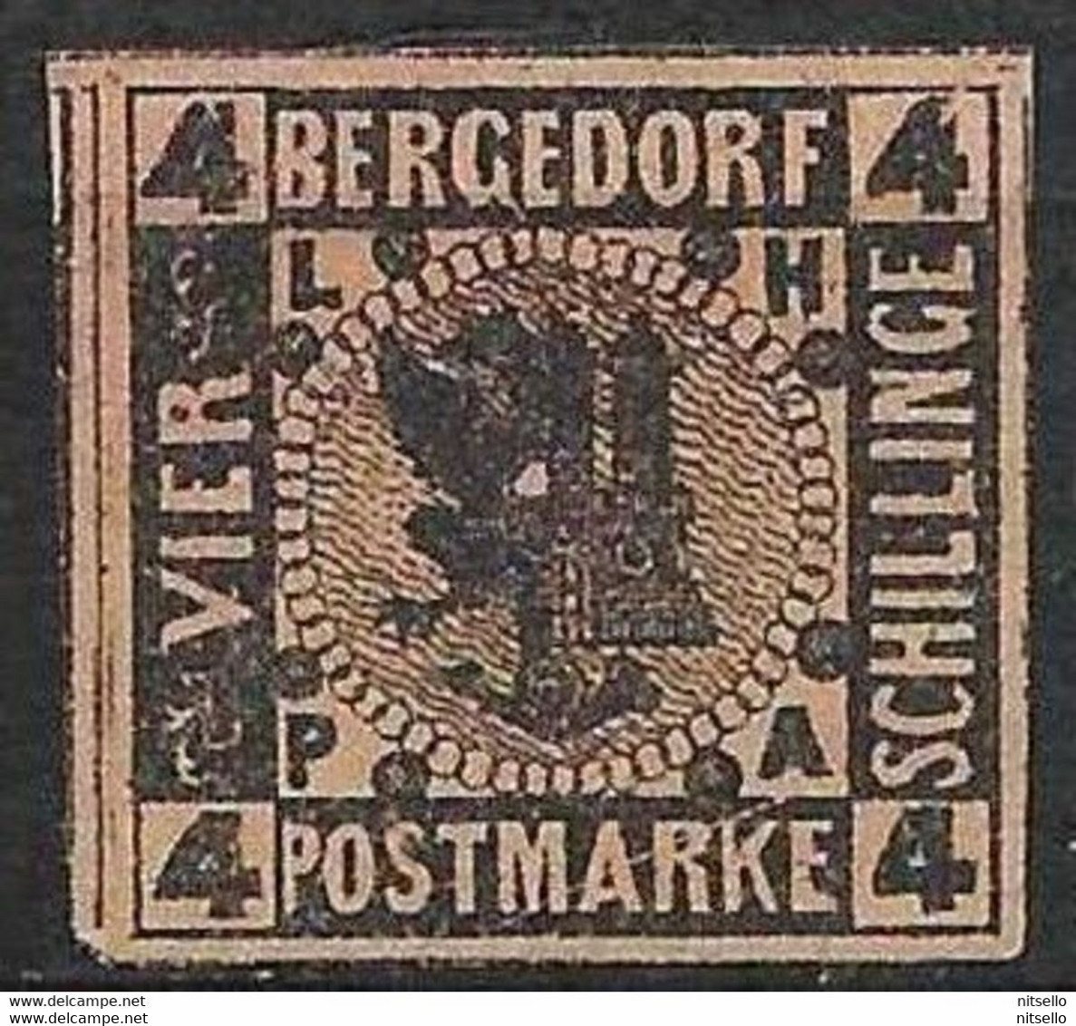 LOTE 2241 /// BERGEDORF - 1861 YVERT Nº 7  FALSO - Bergedorf