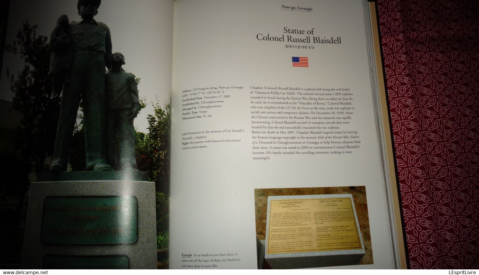 KOREAN WAR Mémorials in Pictures Word War Guerre Corée Mémorial Cimetière US Army Etats Unis France Belgique Afrique UK