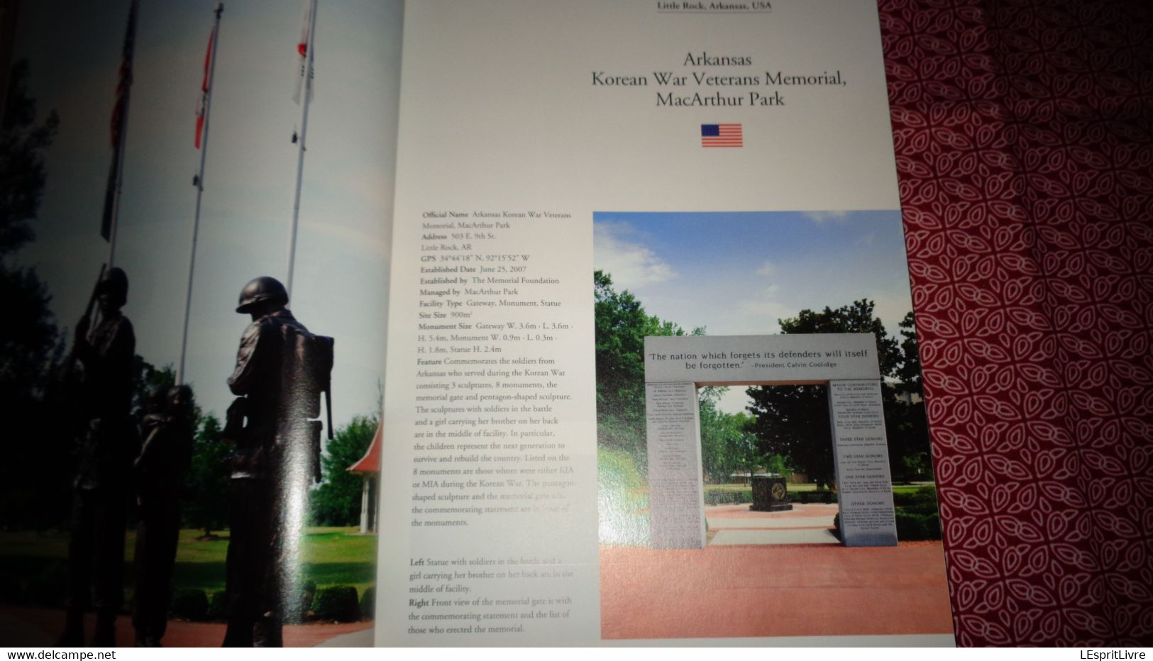 KOREAN WAR Mémorials in Pictures Word War Guerre Corée Mémorial Cimetière US Army Etats Unis France Belgique Afrique UK