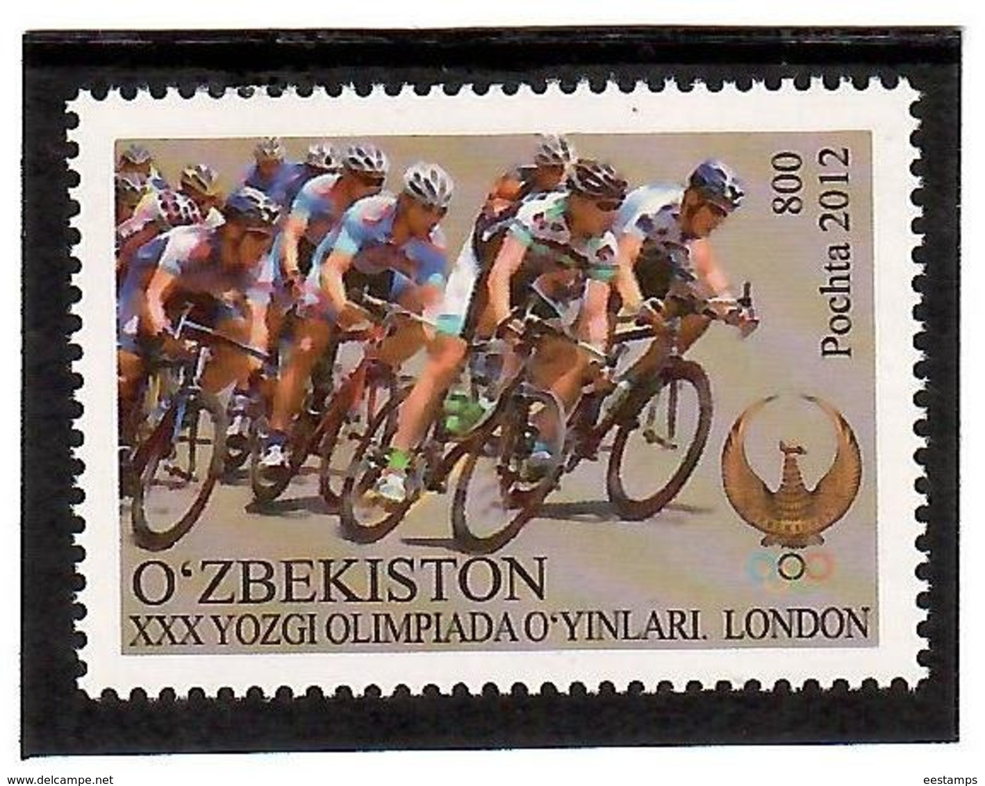 Uzbekistan 2012 . WOG London 2012 (Bicycles). 1v: 800  Michel # 1019 - Ouzbékistan