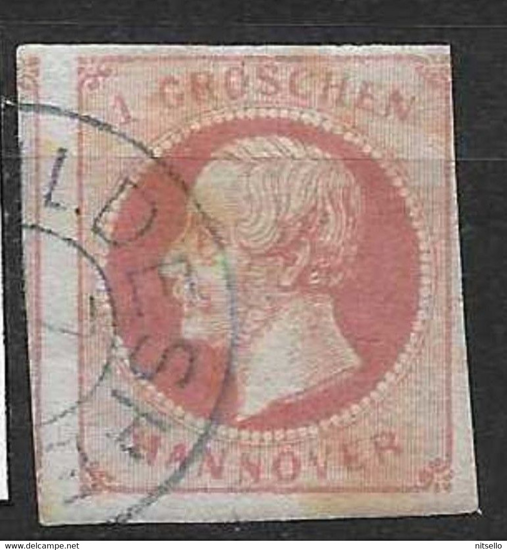 LOTE 2241   ///  HANOVER 1859    YVERT Nº: 17  CATALOG/COTE: 4,25&euro;           ¡¡¡¡LIQUIDATION!!!!!! - Hanover