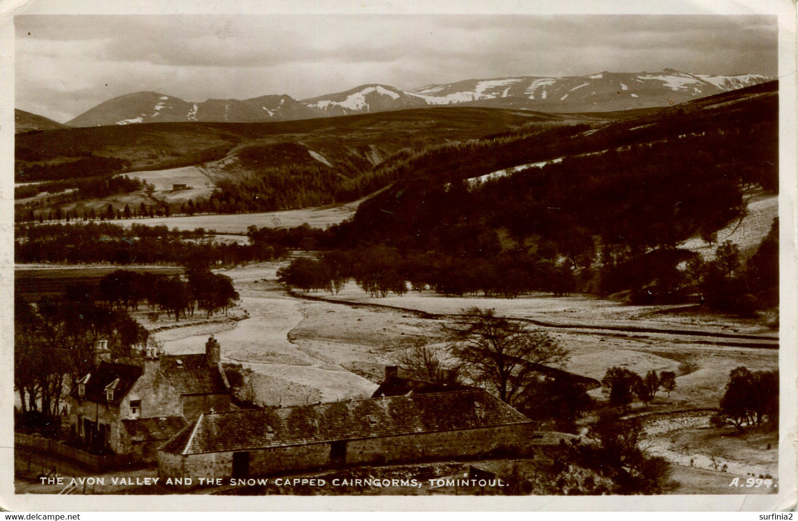 BANFF - TOMINTOUL - THE AVON VALLEY AND THE SNOW CAPPED CAIRNGORMS RP Ban21 - Banffshire