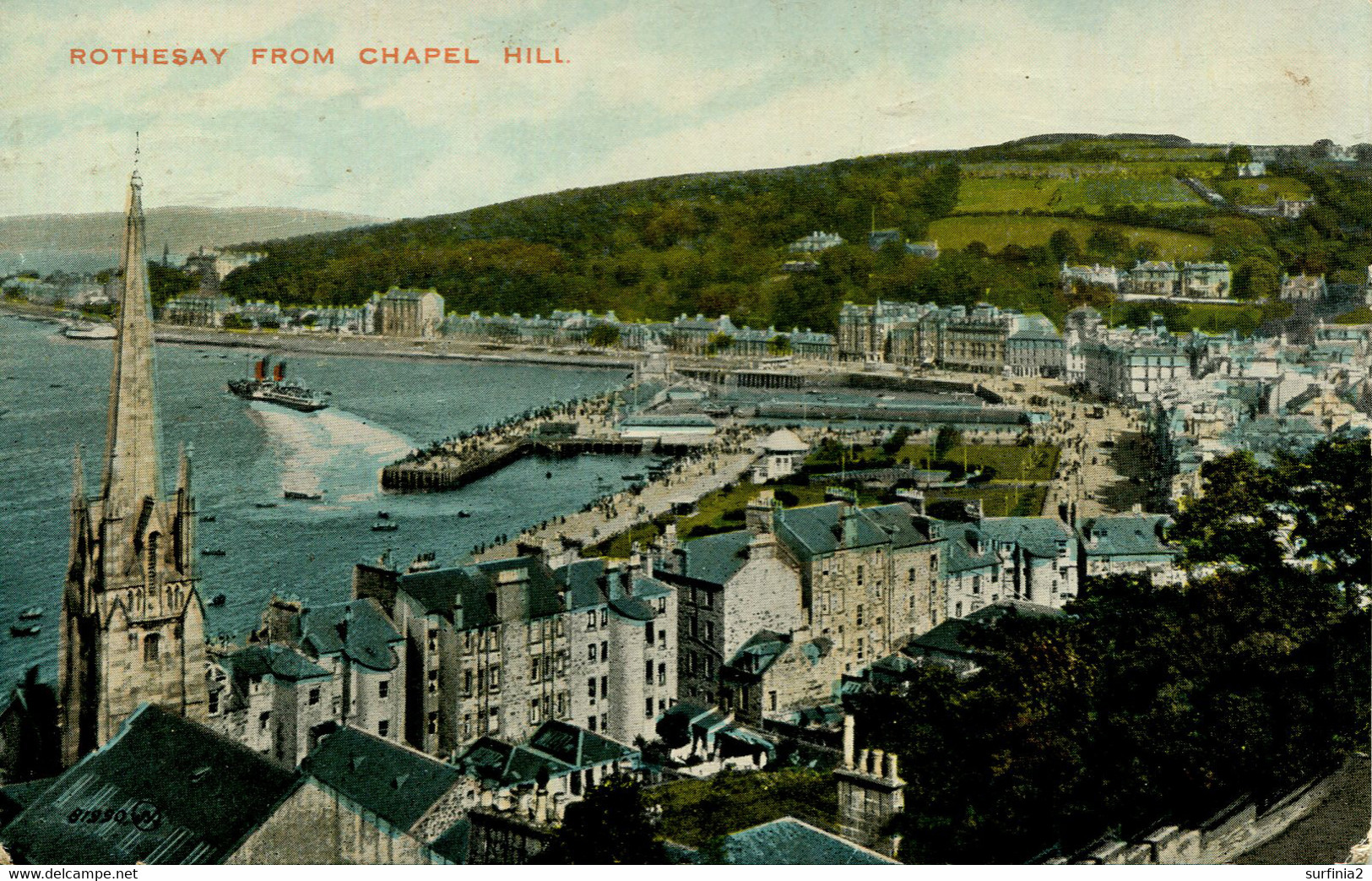 BUTE - ROTHESAY FROM CHAPEL HILL  But55 - Bute