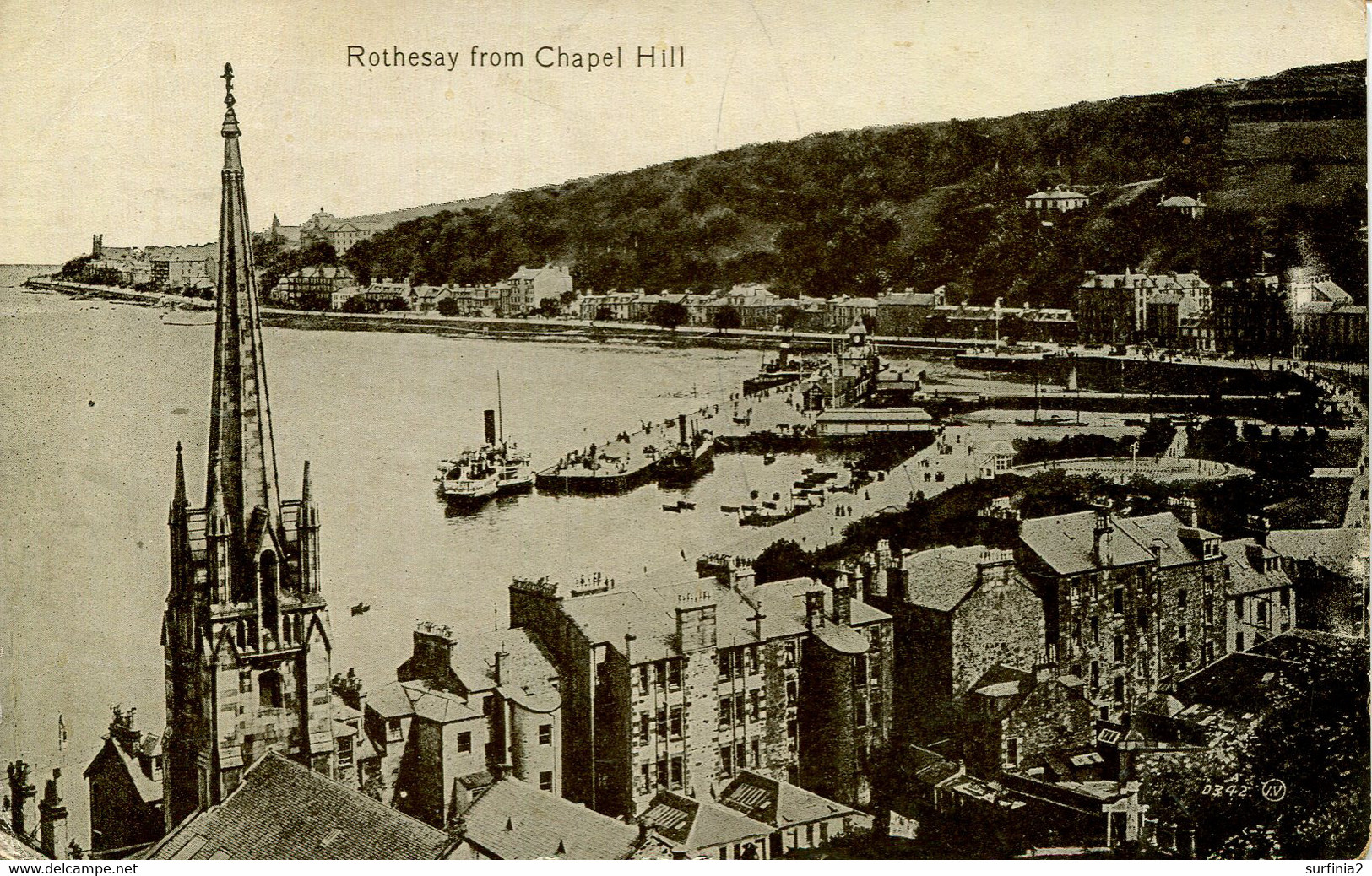 BUTE - ROTHESAY FROM CHAPEL HILL  But57 - Bute