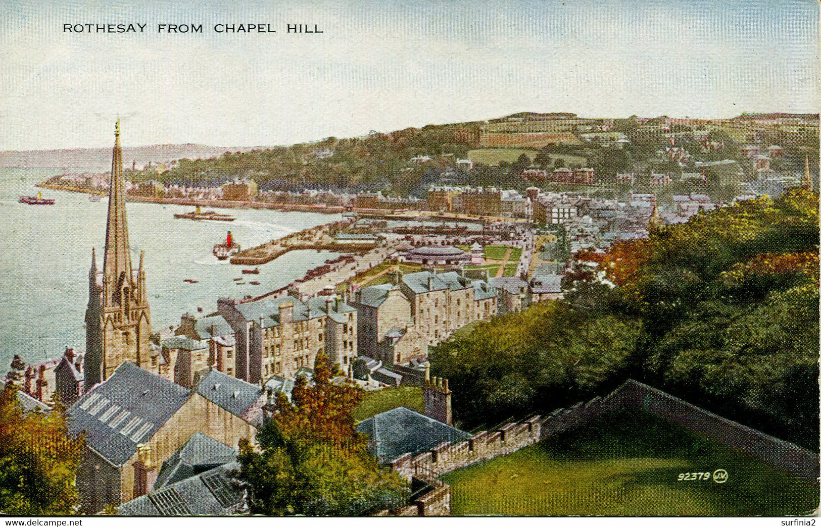 BUTE - ROTHESAY FROM CHAPEL HILL  But58 - Bute