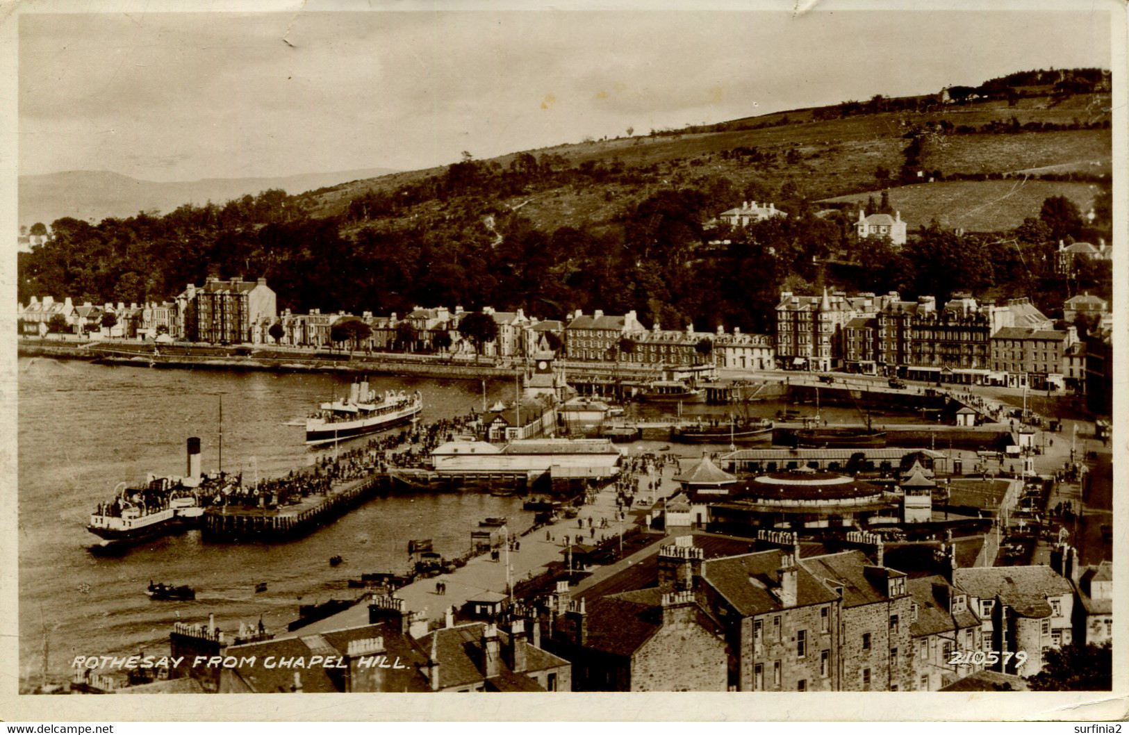 BUTE - ROTHESAY FROM CHAPEL HILL RP  But60 - Bute