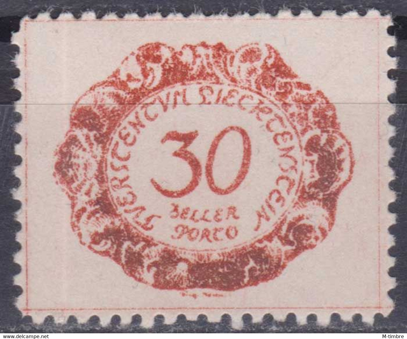 Liechtenstein (Taxe) YT 6 Année 1920 (MNH **) - Taxe