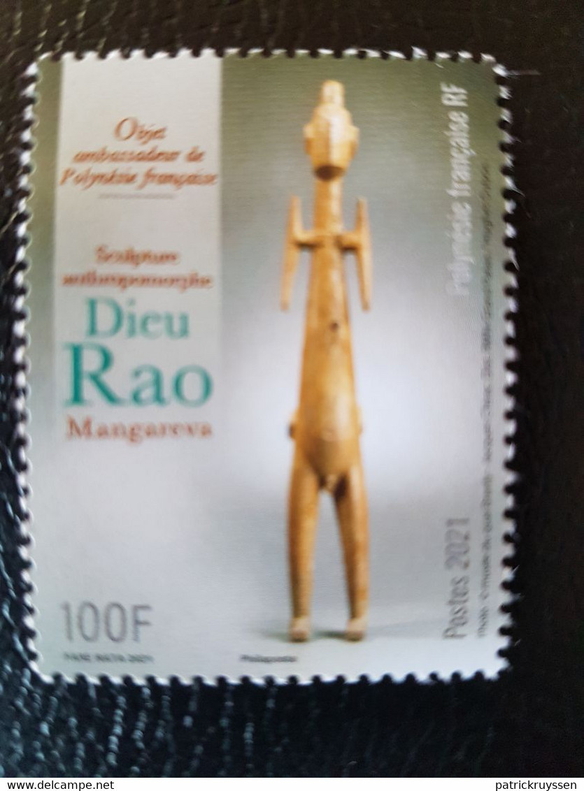 Polynesia 2021 Polynesie Dieu RAO Art Statue Sculpture Anthropomorphic 1v Mnh - Neufs