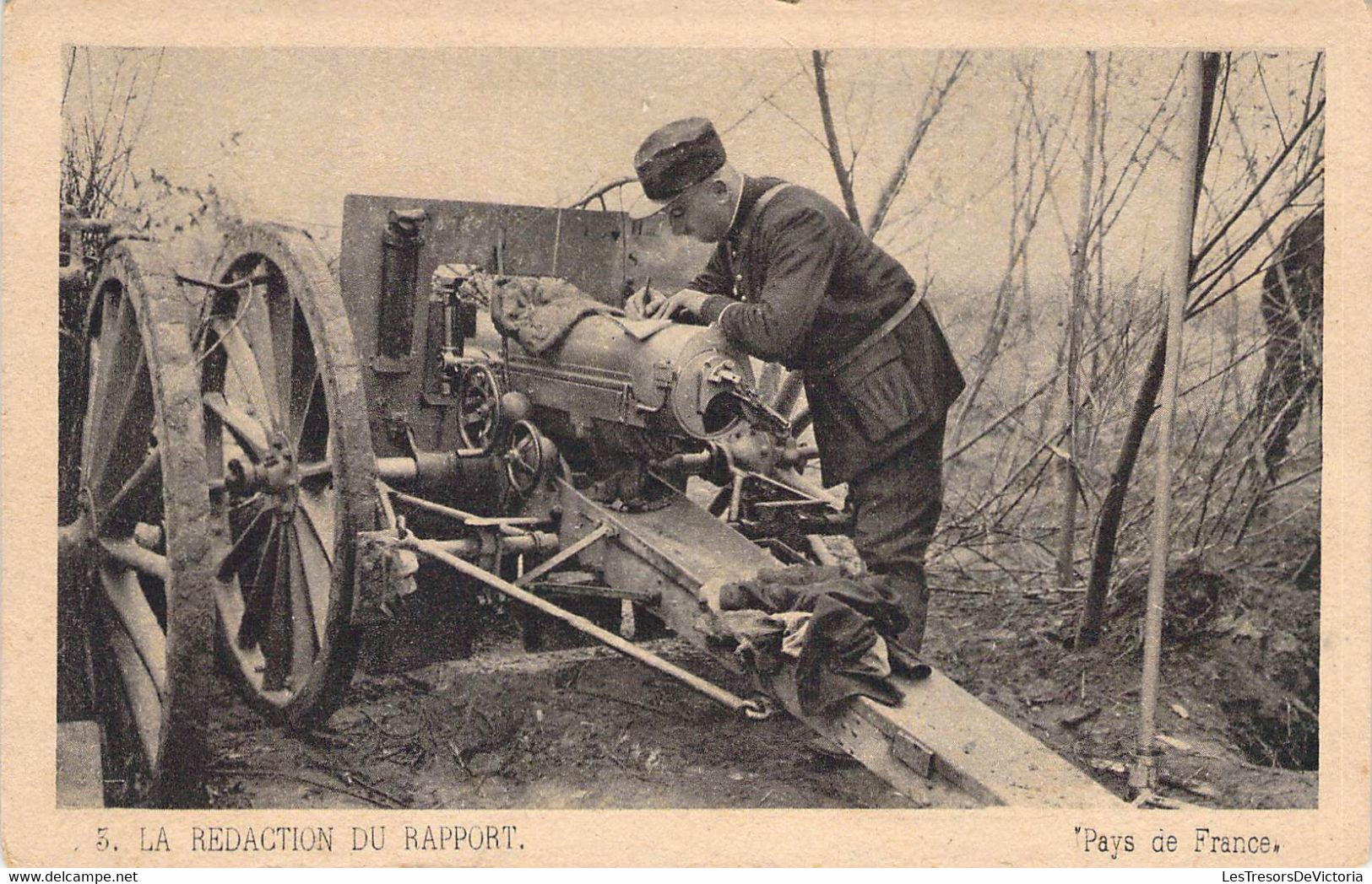 CPA Militaria - Matériel - Lot De Carte Artillerie Militaire - La Rédaction Du Rapport - Manœuvre De Pièce - Soldat - Ausrüstung