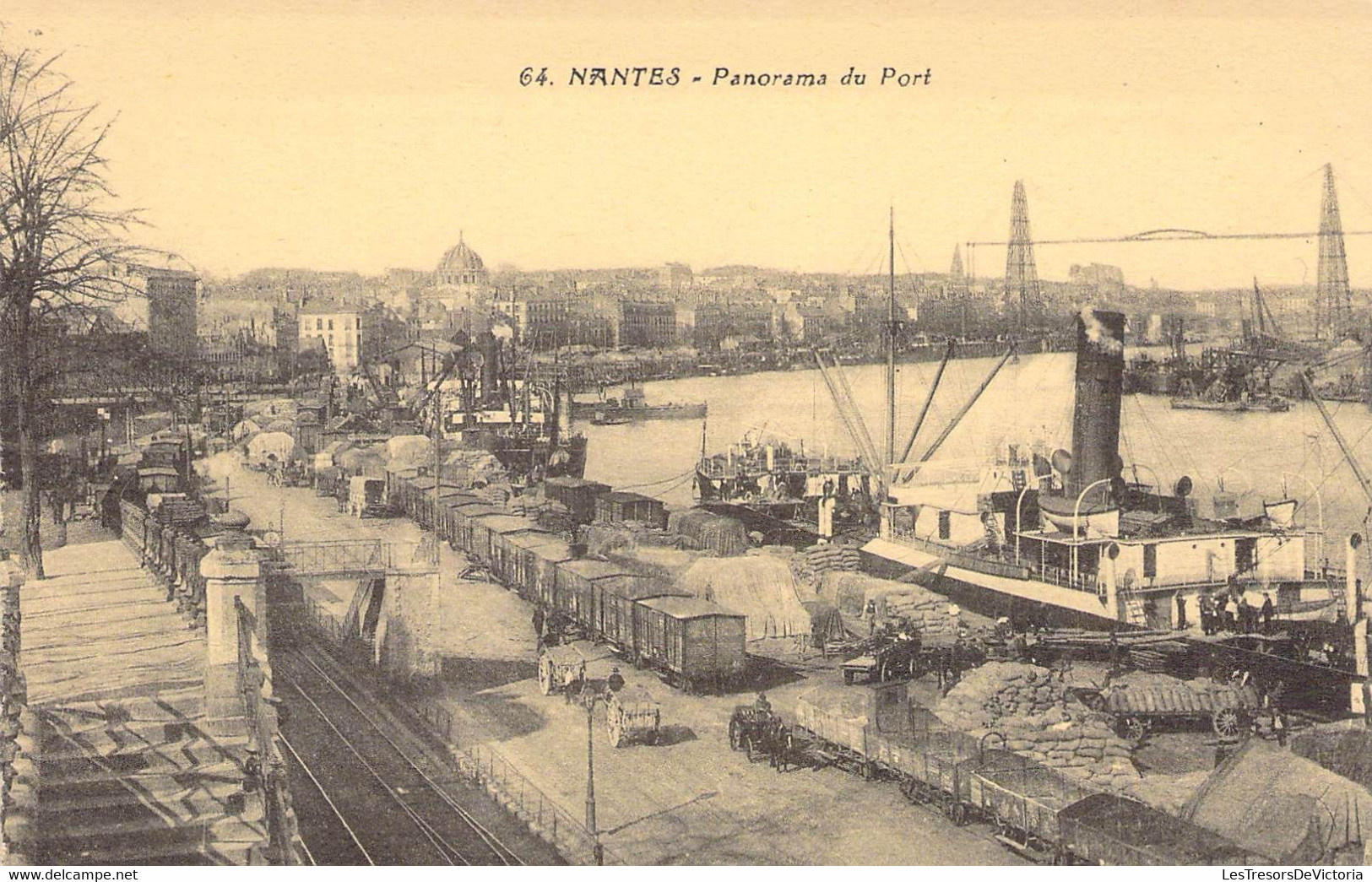 CPA France - Lot De Carte - Ports De France - Nantes Et Bordeaux - Quai Et Pont - Altri & Non Classificati