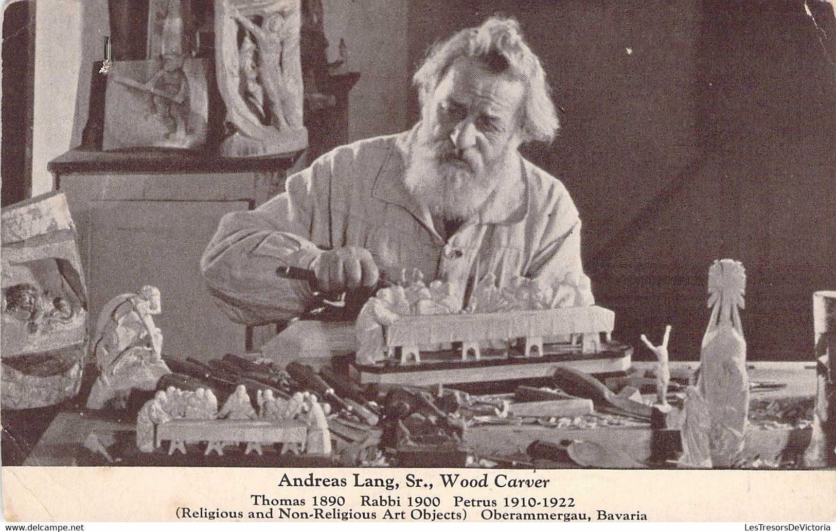 CPA Célébrités - Andreas Lang Sr. - Wood Carver - Sculpteur De Bois - Oberammergau - Bavaria - Artisti