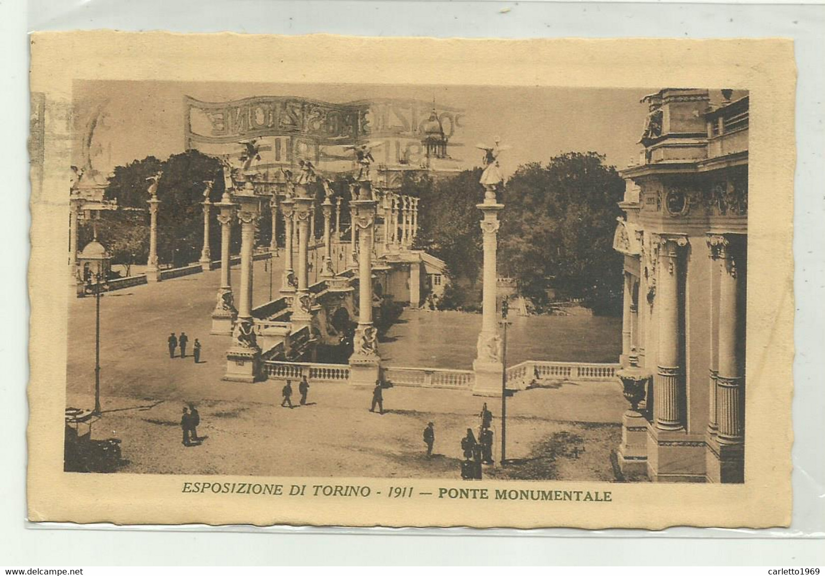 TORINO- ESPOSIZIONE 1911 - PONTE MONUMENTALE  - VIAGGIATA FP - Mostre, Esposizioni