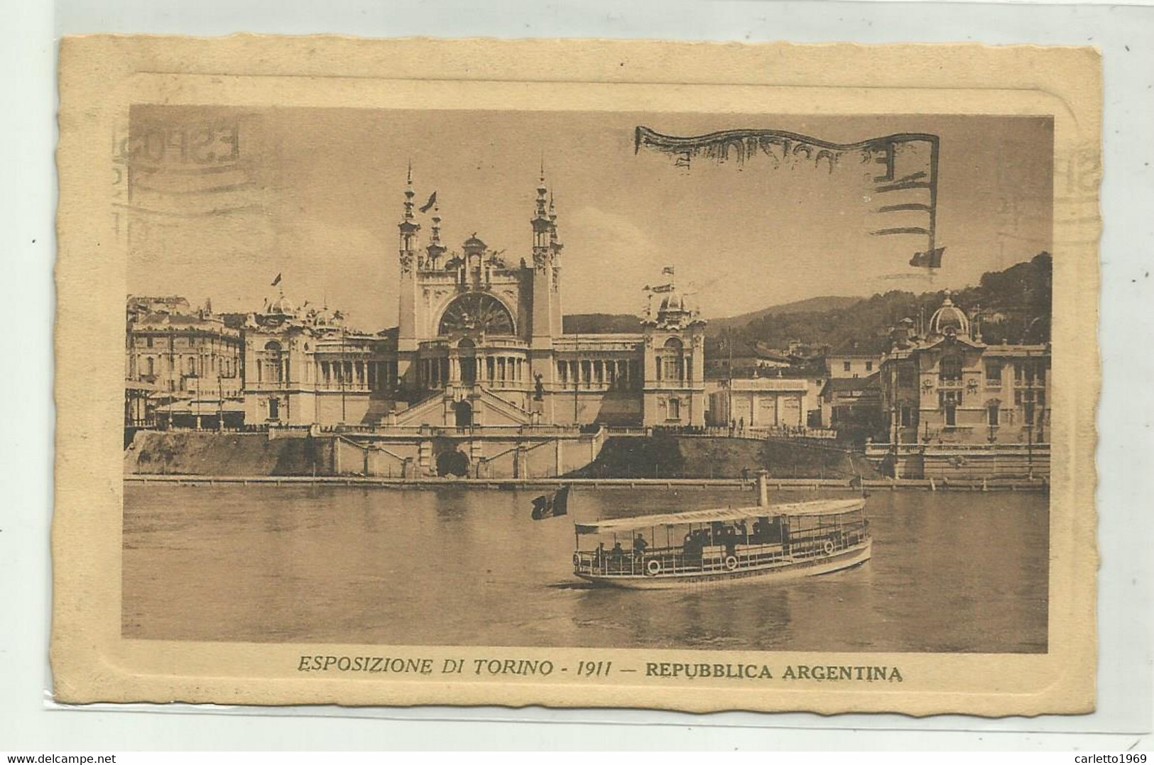 TORINO- ESPOSIZIONE   1911 -REPUBBLICA ARGENTINA- VIAGGIATA FP - Exposiciones