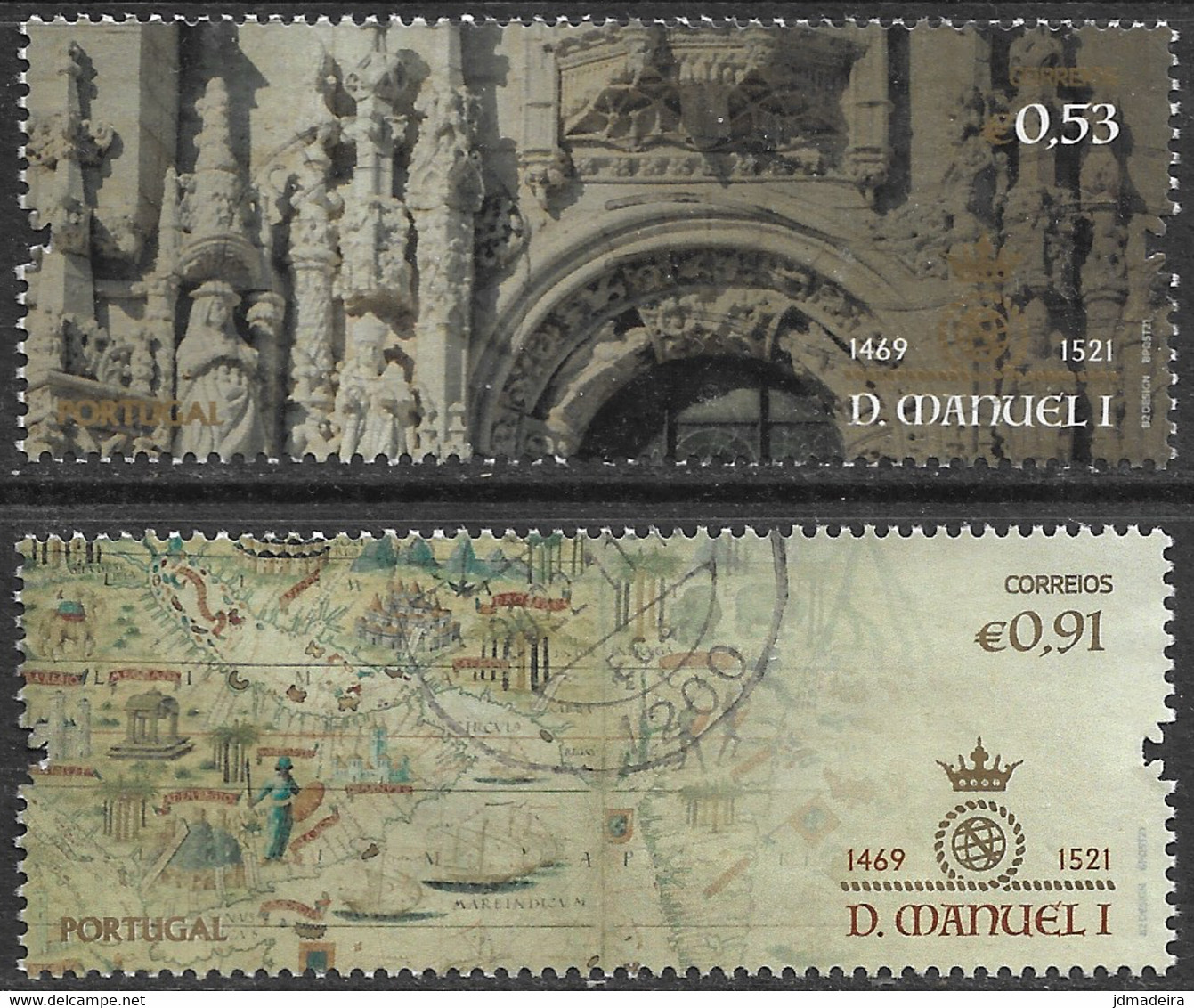 Portugal – 2021 King Manuel I Complete Used Set - Oblitérés