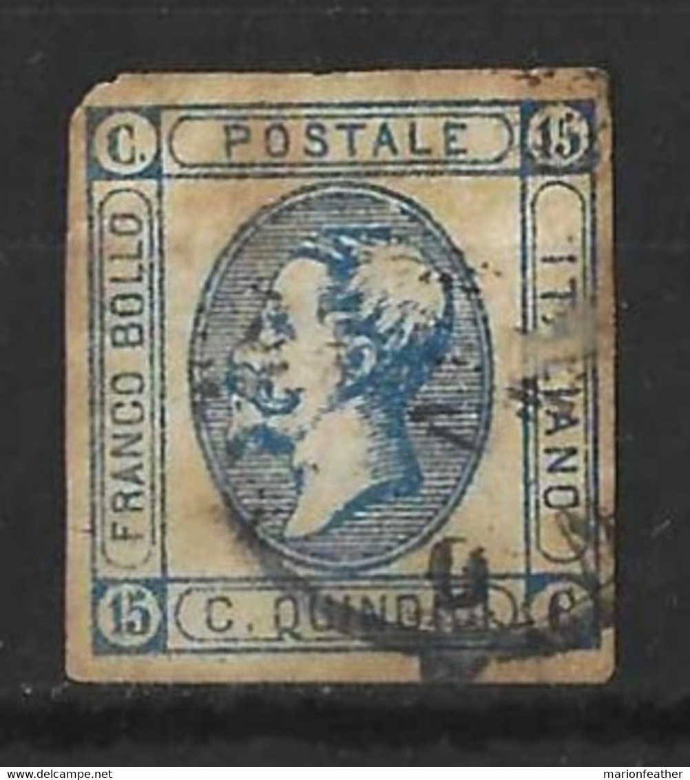 ITLALY......." 1863...."......SG7........TONED......USED.... - Usati