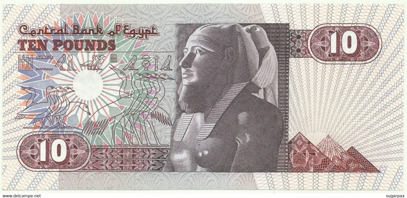 Egypt - 10 Pounds - (19)85/04/20 - Pick 51.c - Unc. - Sign 17 - Serie 101 - 1985 - Egitto