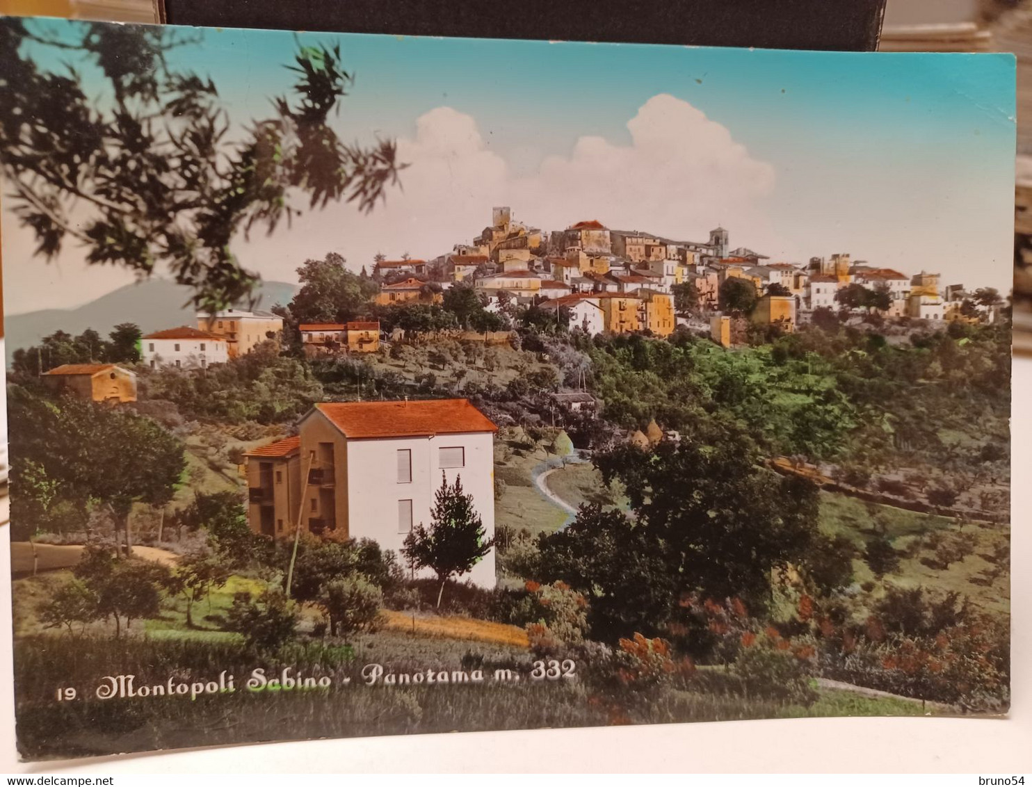 Cartolina Montopoli Sabino Provincia Rieti Panorama Anni 60 - Rieti